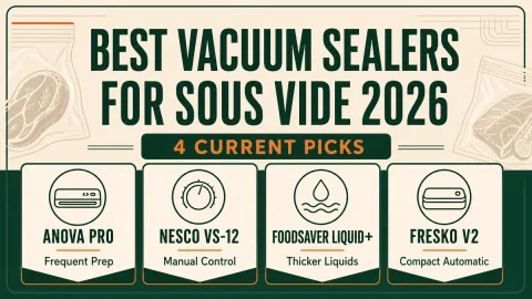 Four best vacuum sealers for sous vide in 2026 by use case
